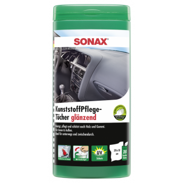 Салфетки для очистки пластика в тубе Sonax 412100