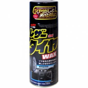 Полироль универсальный Soft99 (кожа, резина ,пластик) Leather & Tire Wax, 10226 420мл.
