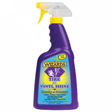 Средство для обработки винила, резины и пластика Wizards Tire and Vin 650мл.
