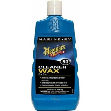 Meguiars M5016 Одношаговый очищающий воск One Step Boat/RV Cleaner Wax Liquid 473мл