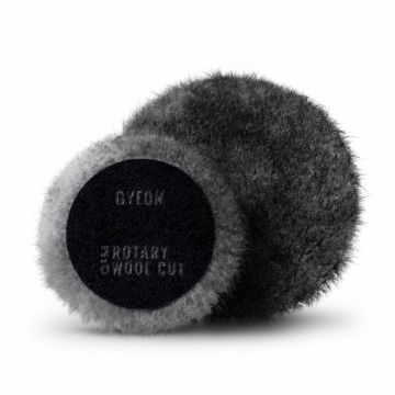 Меховой полировальный круг агрессивный для роторных машин GYEON Rotary Wool Cut 80мм. (2шт в уп.)