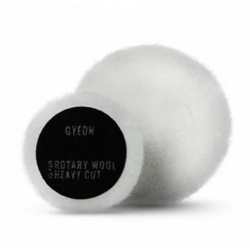 Меховой полировальный круг режущий для роторных машин GYEON Rotary Wool Heavy Cut 80мм. (2шт в уп.)