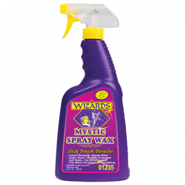 Спрей с содержанием воска для защиты и блеска кузова Wizards Mystic Spray Wax 650мл.